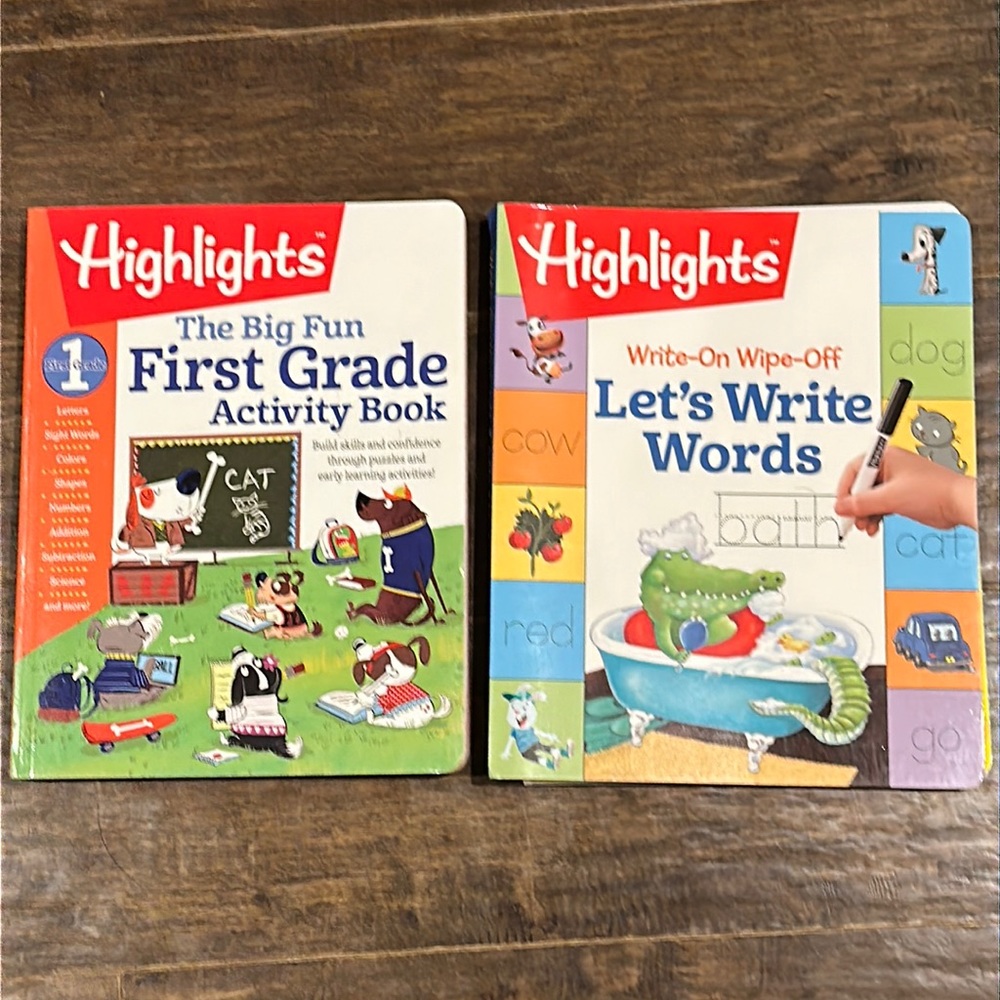 2 Highlights Big Learning Fun Activity Puzzle Books New